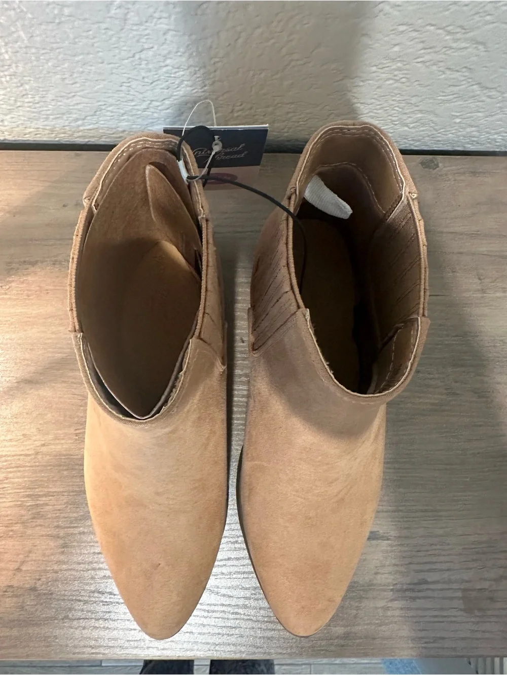 Universal Thread Light Tan Suede Ankle Booties - Picture 5 of 5